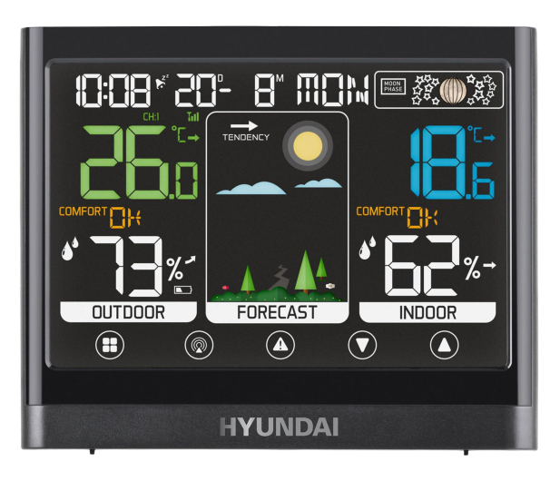 Hyundai Stacja pogodowa HY-WS2450 - 1512919 - zdjęcie 2
